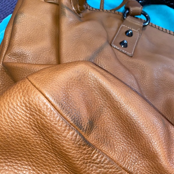 Carlos Falchi Brown Leather Hobo Bag - Picture 5 of 5